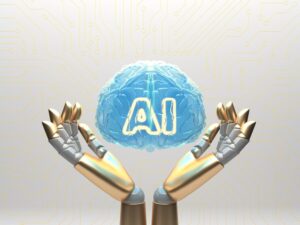 ai cloud concept with robot arms 23 2149739749