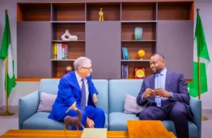 Bosun Tijani and Bill Gates