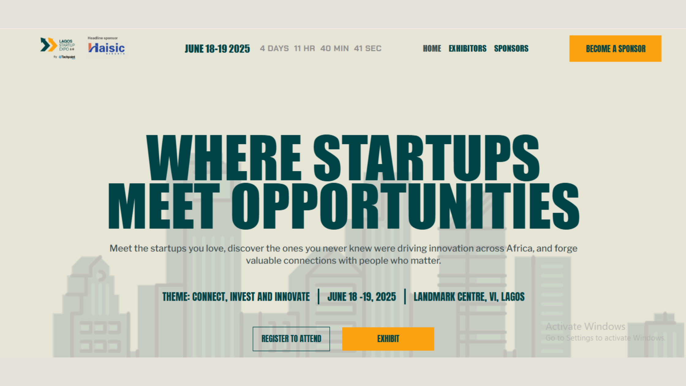 Get Ready! Lagos Startup Expo 2.0 Makes a Comeback This June
