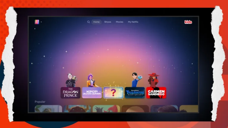 Netflix kids profiles redesign 2025 interface