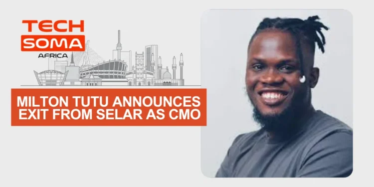 Milton Tutu Announces Exit from Selar as CMO