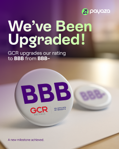 Payaza Africa headquarters exterior representing its new BBB credit rating