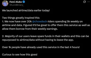 Femi Aluko Chowdeck announcement