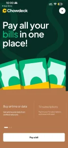 Chowdeck pay all bills announcement