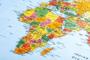 Beautiful map of Africa