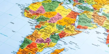 Beautiful map of Africa