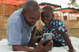 using smart phone