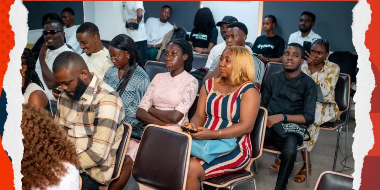 Panelists from CcHUB and Data Science Nigeria discussing health financing at the MyItura event.