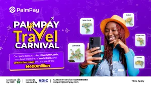 Palmpay 400 million travel carvival