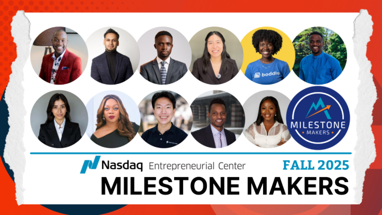 edtech founders nasdaq milestone makers program graduates