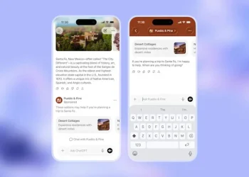 Example of a sponsored product placement at the bottom of a ChatGPT conversation, clearly labeled to separate it from the organic response
