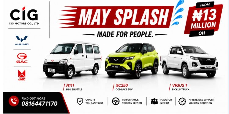 Techsoma Africa CIG Motors May Splash Promo