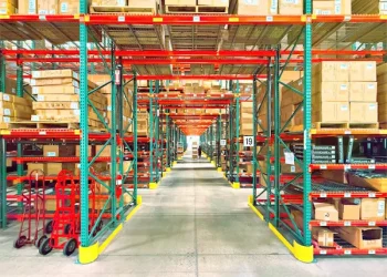 A wide view of a modern industrial manufacturing zone in Egypt, representing the country's push for local smartphone production