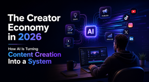 creator economy 2026 ai content creation system