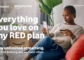 Vodacom and Amazon branding, marking the bundling of Amazon Prime into Vodacom's South African plans
