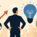 Founder dependency illustration showing a startup founder involved in all aspects of his business
