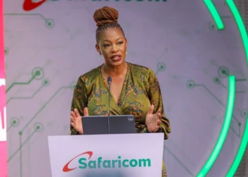 Esther Waititu, Safaricom's outgoing Chief Financial Services Officer, whose departure coincides with Vodacom formalising control of the company