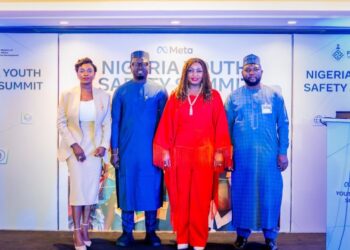 NITDA and Meta officials at the Nigeria Youth Safety Summit in Abuja announcing the youth online safety partnership