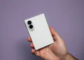 A Samsung Z Fold8 device