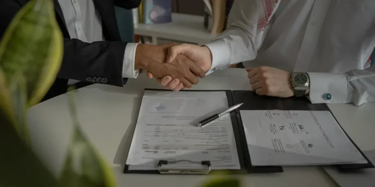 A loan agreement being signed, as more African startups choose debt financing over equity in 2026