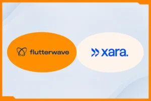 A picture of Xara and flutterwave partnership