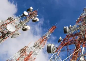 A telecom tower powered by a diesel generator, a major hidden driver of Nigeria's data costs