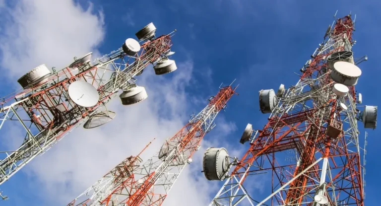A telecom tower powered by a diesel generator, a major hidden driver of Nigeria's data costs