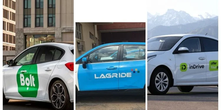 Nigeria Chose Bolt and inDrive Long Before Uber Left 1 Ride-hailing vehicles in Lagos traffic, where Bolt, inDrive and LagRide now compete for Uber's displaced riders