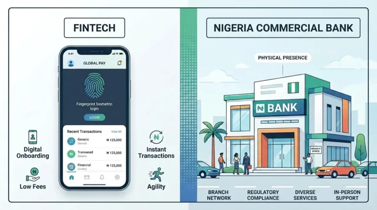 A Comparison of a Nigerian commercial bank with a Fintech