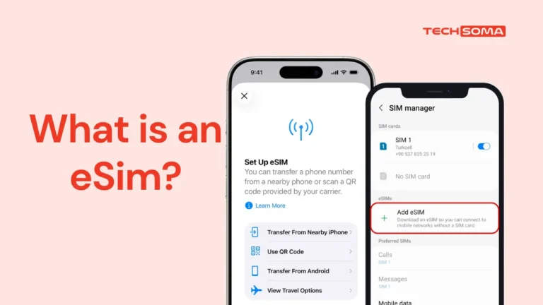 Banner showing how to add an esim to iphone
