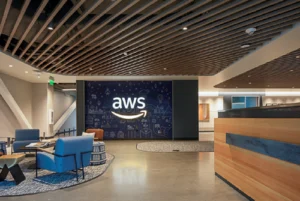 an AWS office building