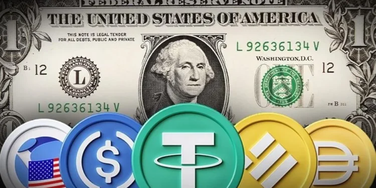 What is a stablecoin? 1 Different stablecoin icon and a dollar