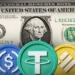 What is a stablecoin? 6 Different stablecoin icon and a dollar