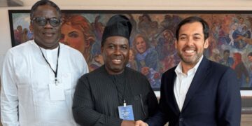 INEC Chairman Amupitan Meets Google Lead