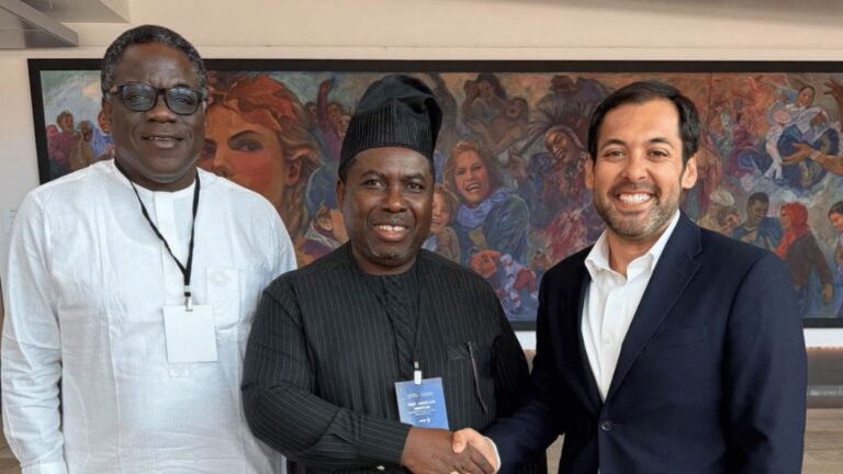 INEC Chairman Amupitan Meets Google Lead