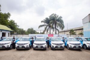 Newly deployed LagRide vehicles, part of a 400-car rollout across Lagos ahead of the Ember months
