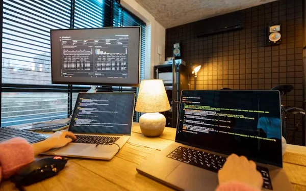 Code on a laptop screen, illustrating Hacktron AI security research that reached OpenAI's internal systems