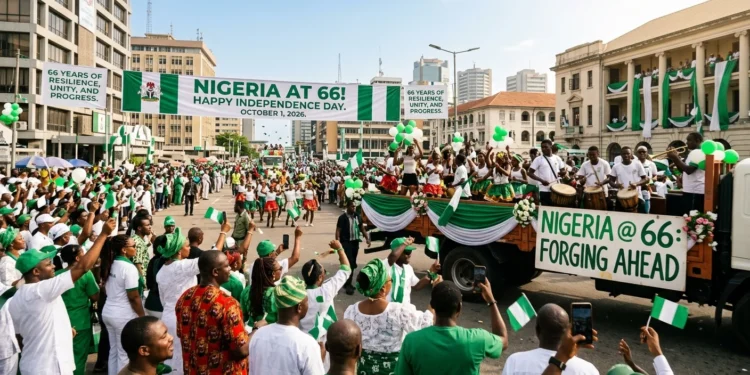 An image of Nigeria at 66