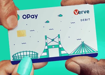 An image of Opay direct debit card