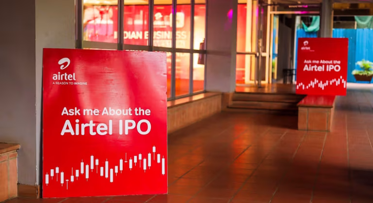 A picture of Airtel money IPO