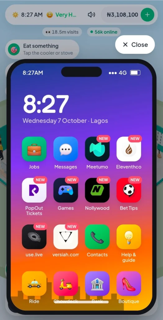 LagosLife is proving that more Nigerians want to be Trillionaires, Crime is not so bad and Dating is easier in a browser 2 Lagos Life game