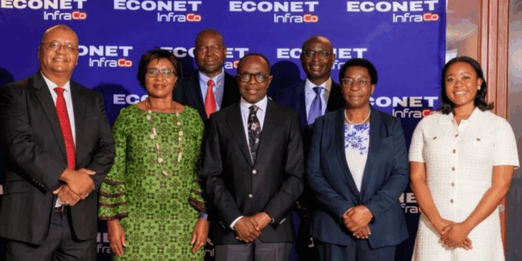 An image of Econet InfraCo officials