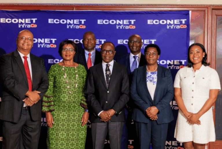 An image of Econet InfraCo officials